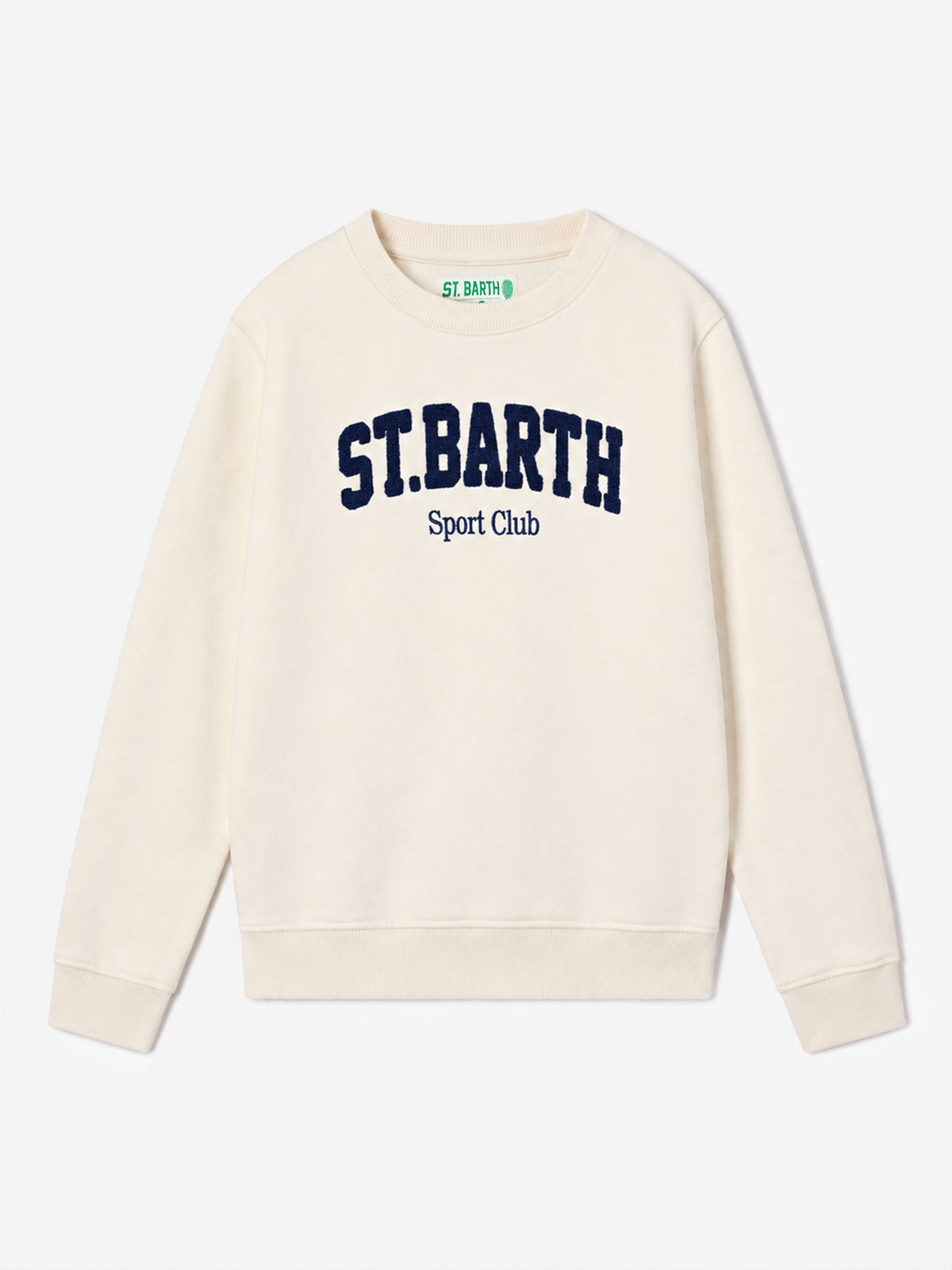 Cream Bobby sweatshirt with Sport Club embroidery