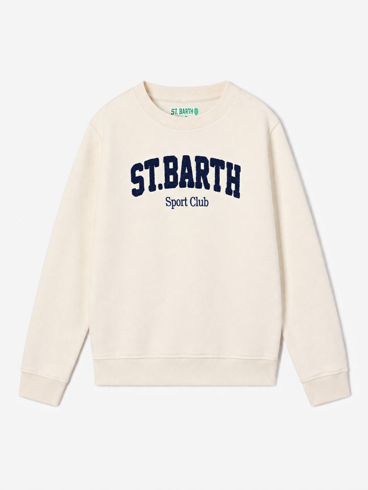 Cream Bobby sweatshirt with Sport Club embroidery