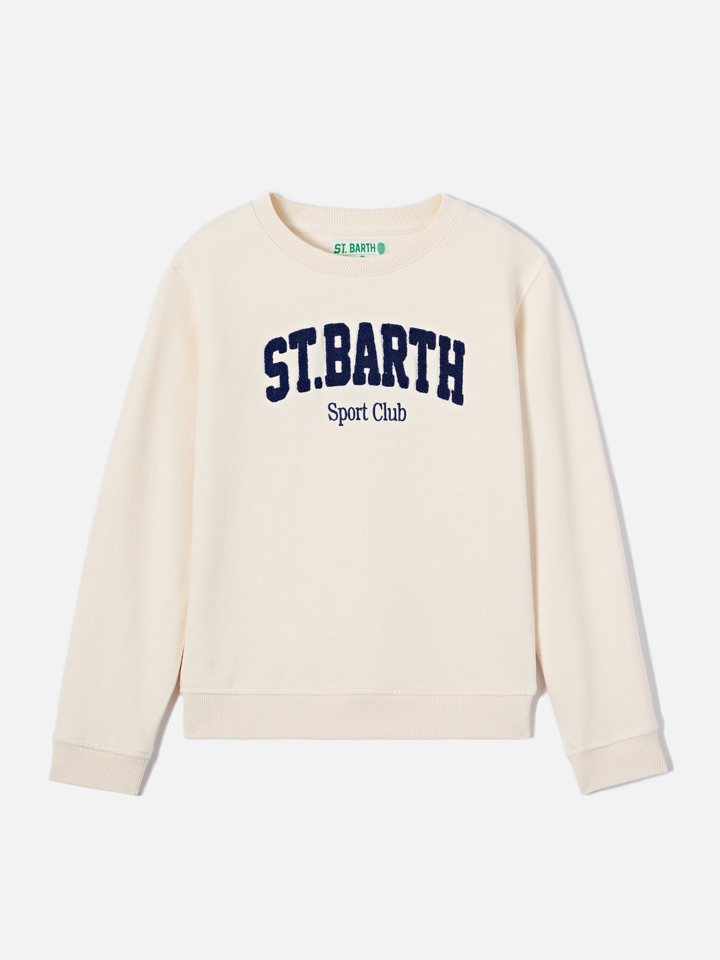 Cream Bobby sweatshirt with Sport Club embroidery