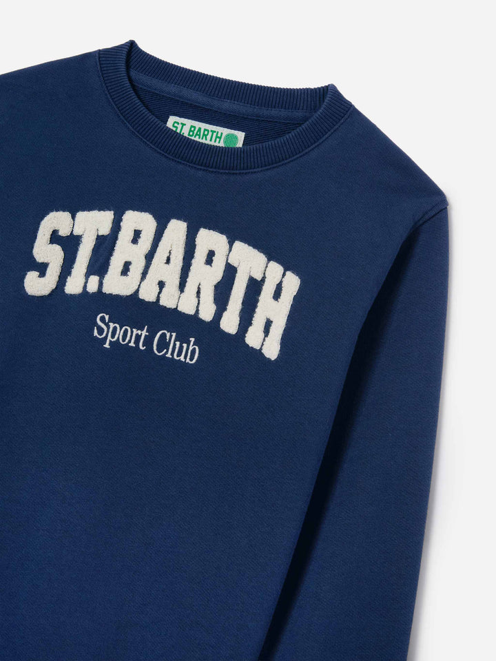 Navy blue Bobby sweatshirt with Sport Club embroidery