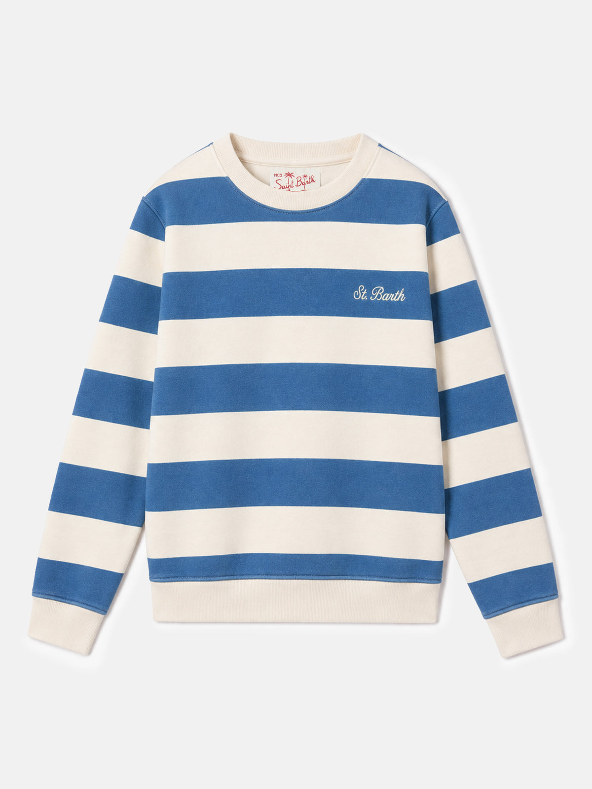 Bluette and off-white striped Bobby sweatshirt