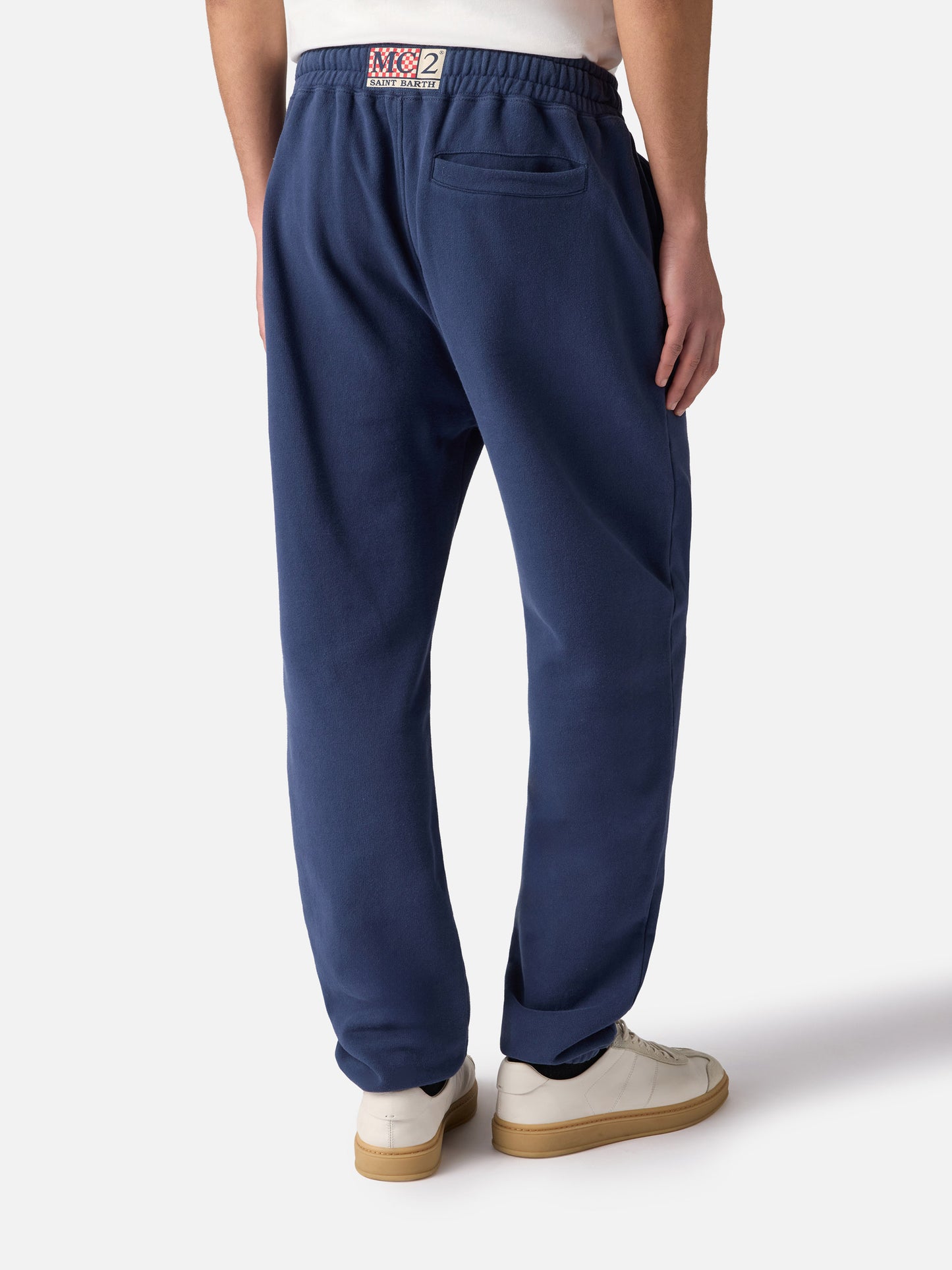 Navy blue cotton jogger pants Bolt