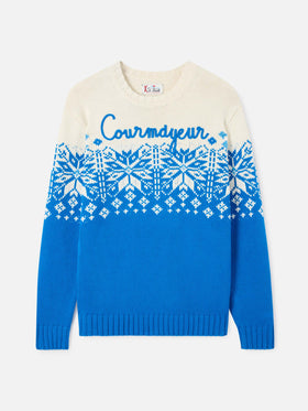 Maglia Bombardino con ricamo Courmayeur