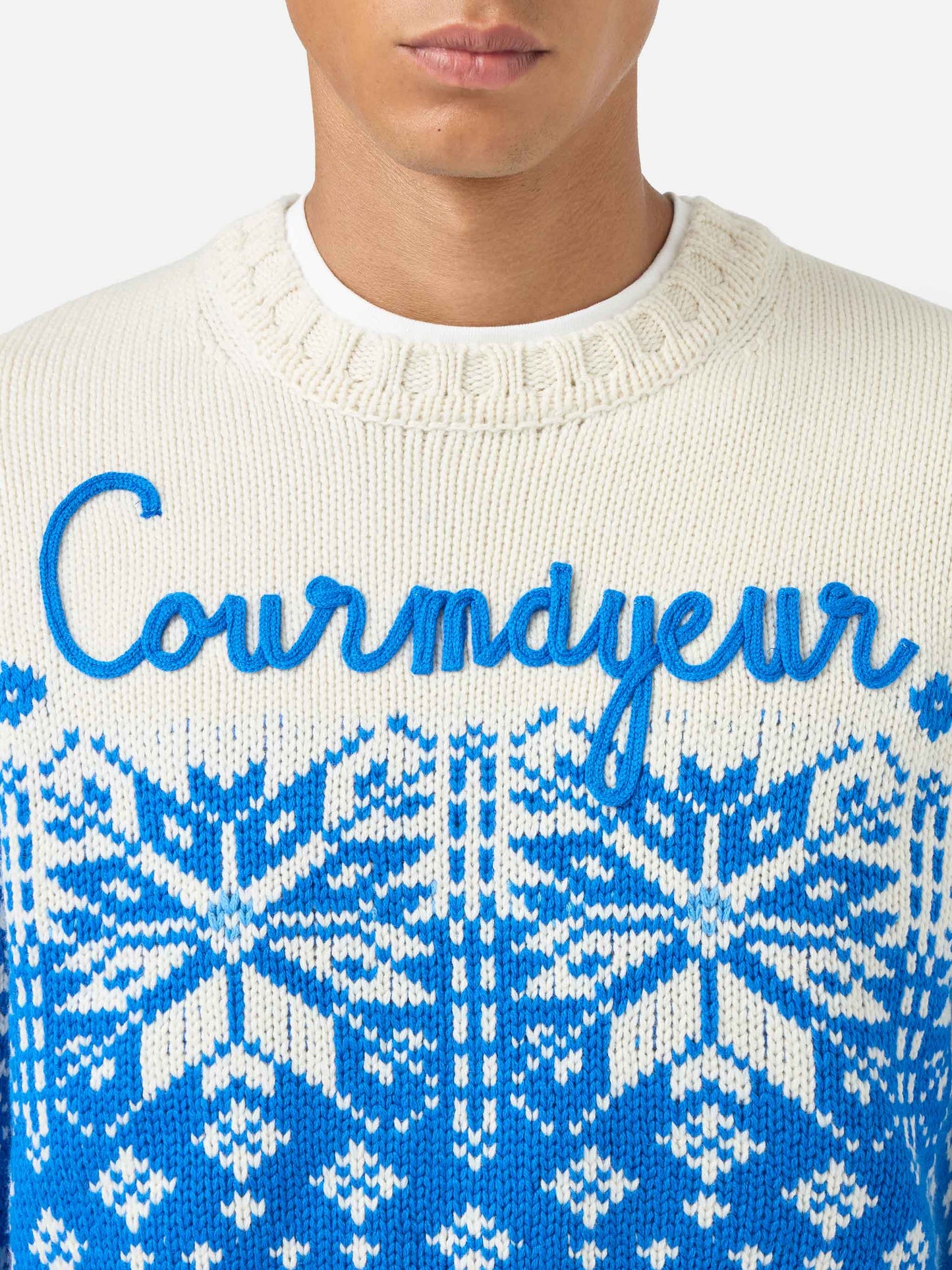 Maglia Bombardino con ricamo Courmayeur