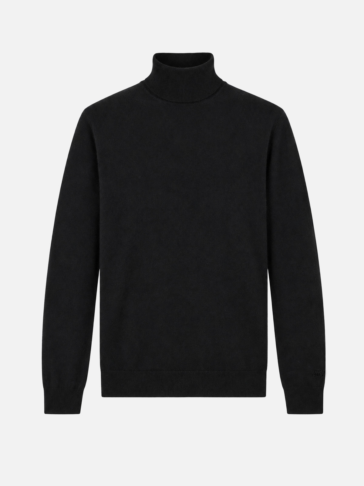 Bond black cashmere blend turtleneck sweater