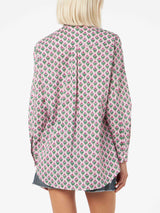 Damen Baumwollshirt Brigitte mit Blumenprint