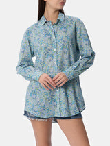 Woman cotton shirt Brigitte with Joanna Luise print | MADE WITH LIBERTY FABRIC