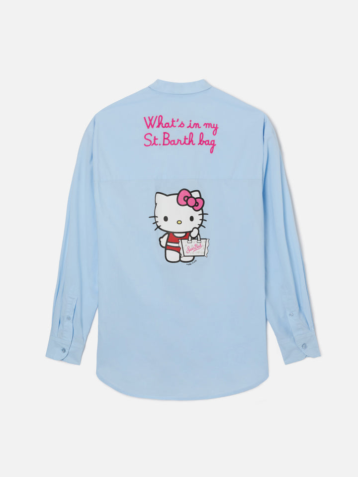 Light blue Brigitte shirt with Hello Kitty print | Special Edition