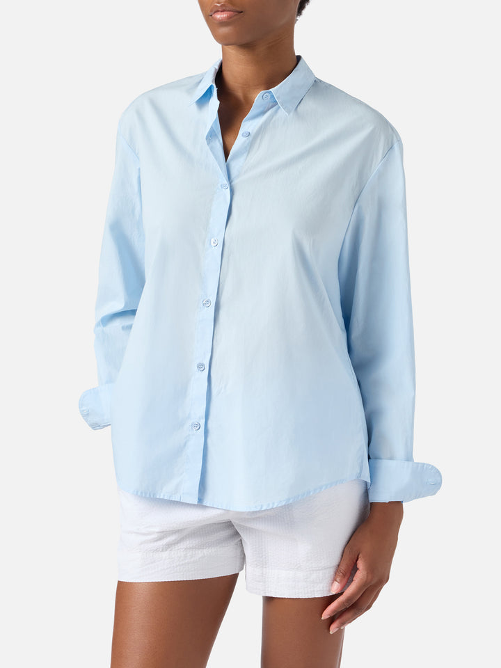 Light blue Brigitte shirt with Hello Kitty print | Special Edition