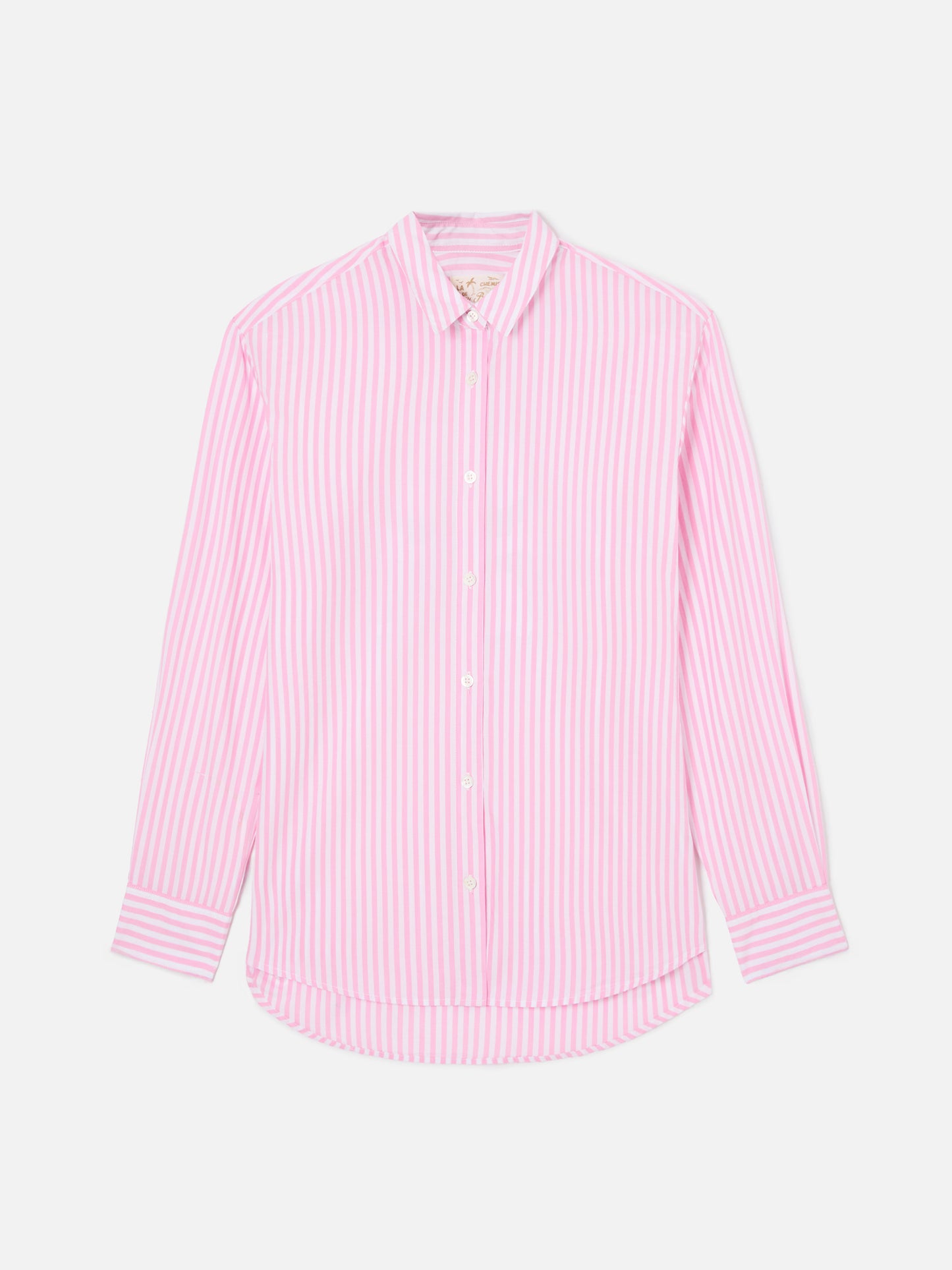 Brigitte pink striped shirt with Snoopy print | Special Edition