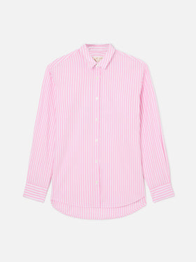 Brigitte pink striped shirt with Snoopy print | Special Edition