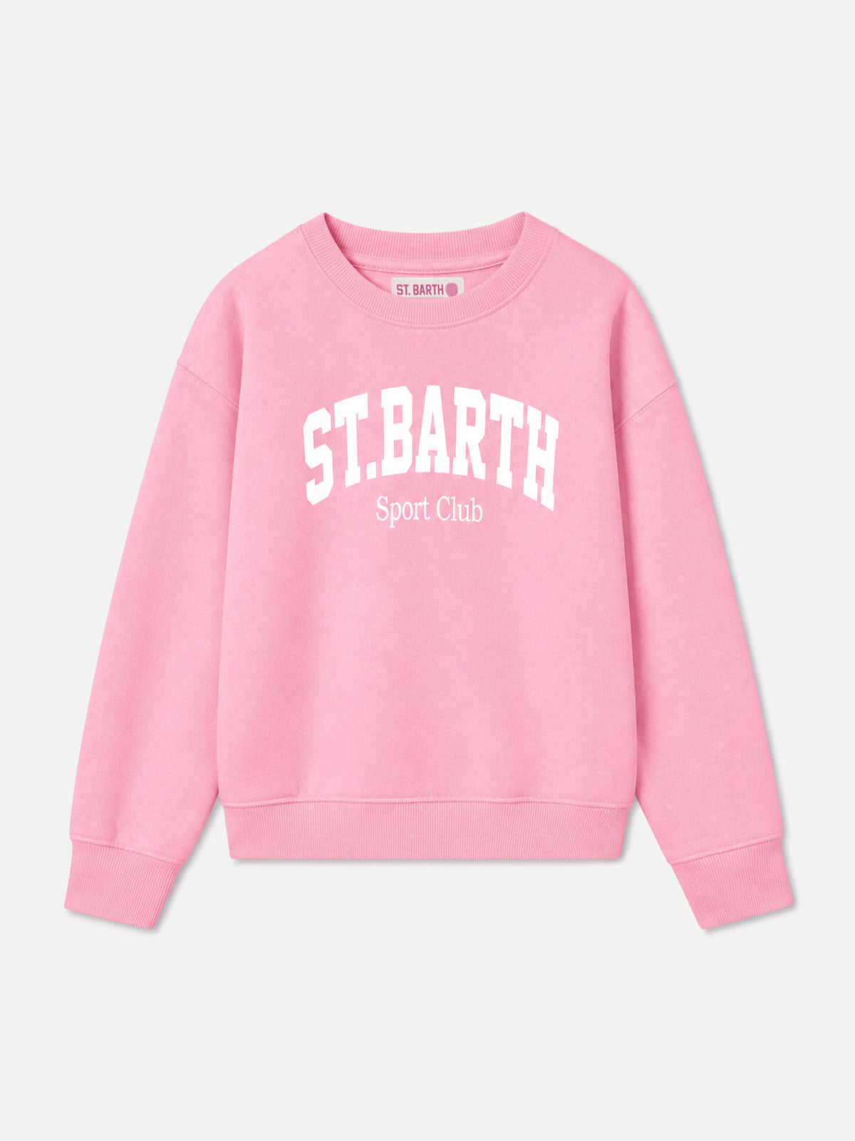 Felpa Briony rosa con stampa St. Barth Sport Club