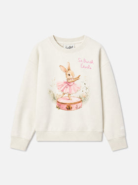 Briony Sweatshirt mit Rundhalsausschnitt und Bunny-Print 