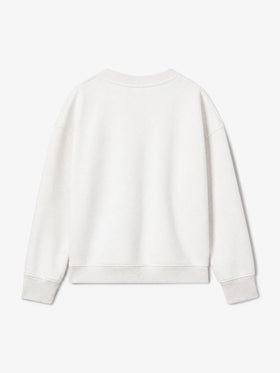 Sudadera de cuello redondo para niña Briony con estampado de conejo y bordado 