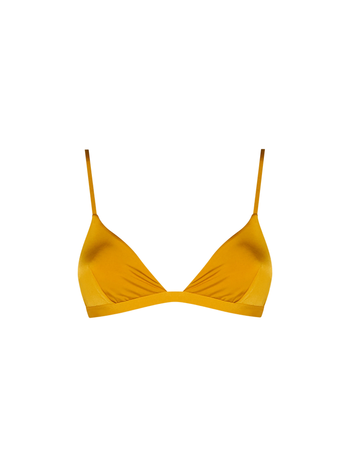 Top a triangolo fisso Brooke giallo ocra