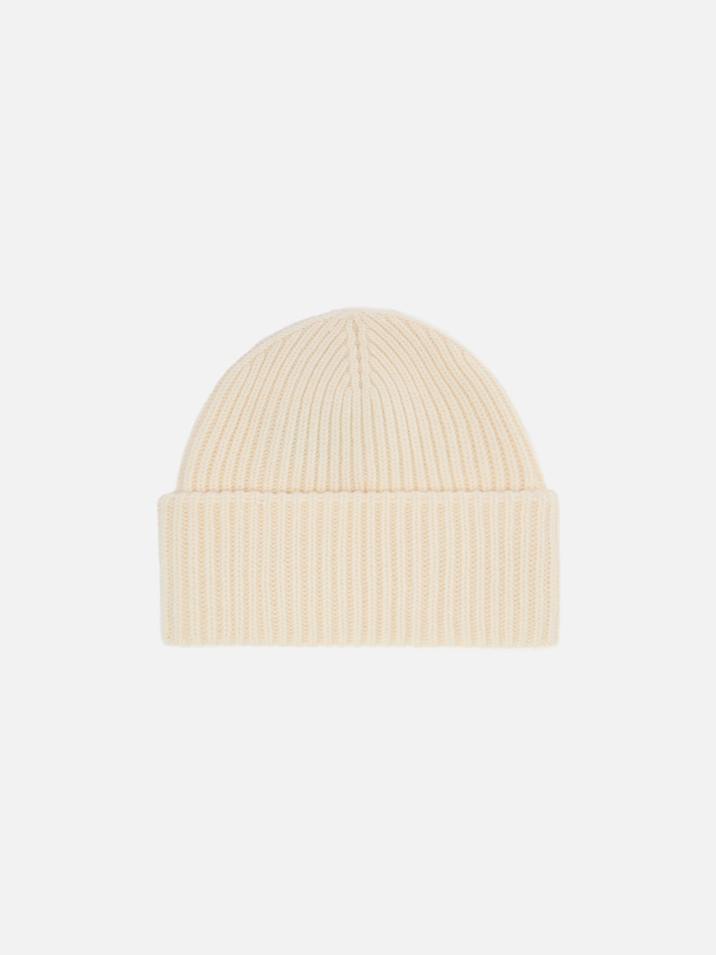 Berry Jr ribbed cashmere-blend beanie in white with St. Barth embroidery