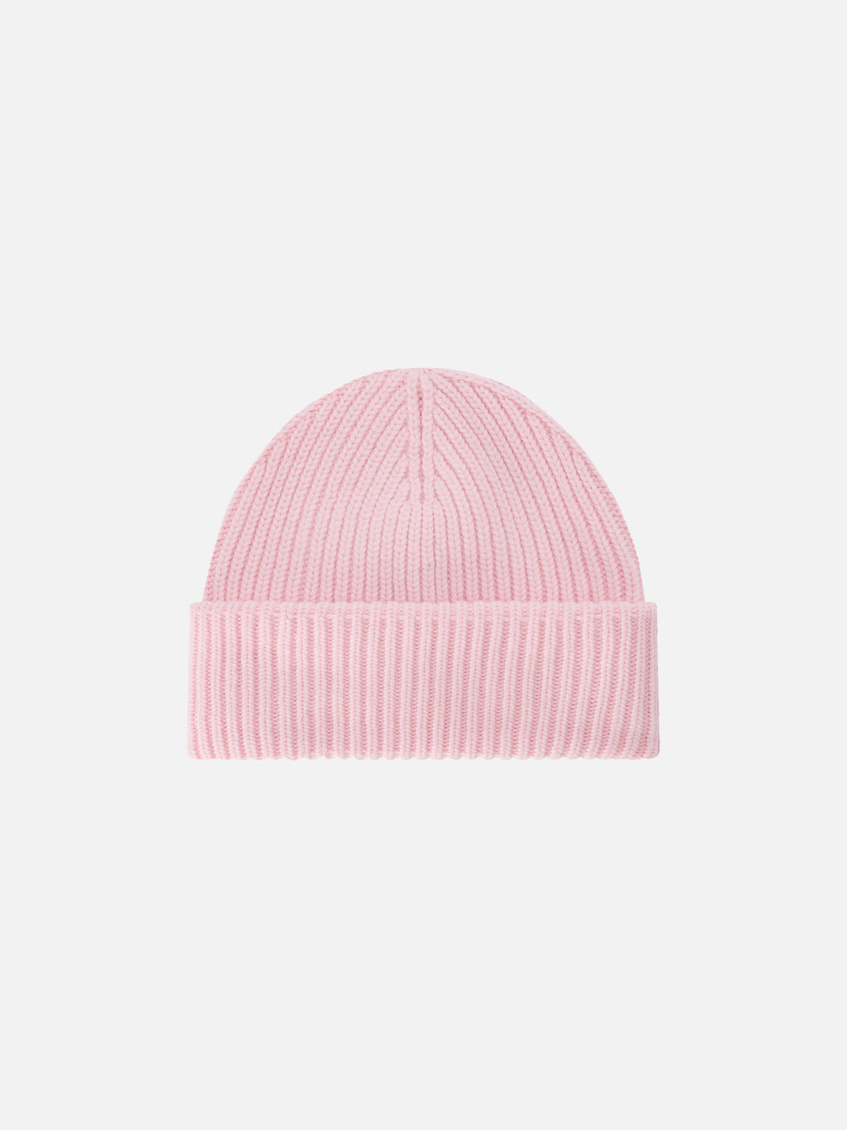 Rosa Berry-Beanie mit Logo-Patch 