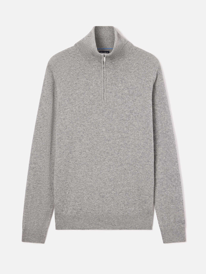 Pull en cachemire Grey Buck à demi-zip 