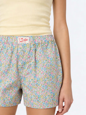 Short en coton floral coupe boxy | Édition spéciale 