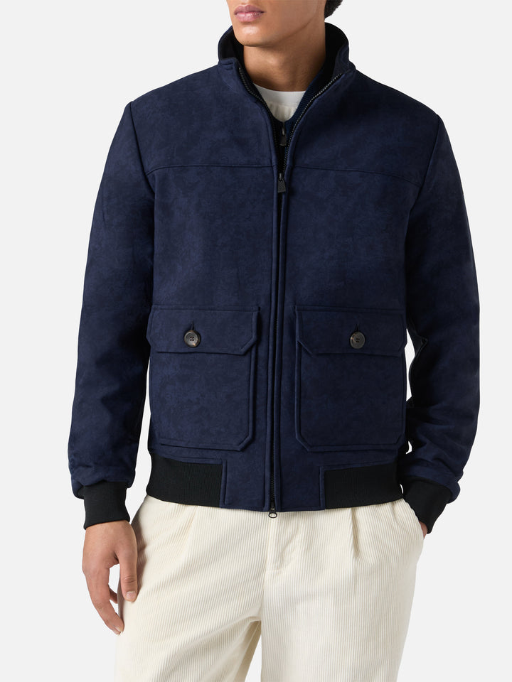 Marineblaue Thermojacke Byron
