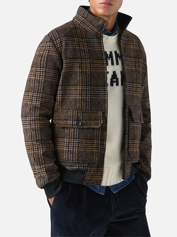 Thermojacke Byron mit Prince-of-Wales-Print