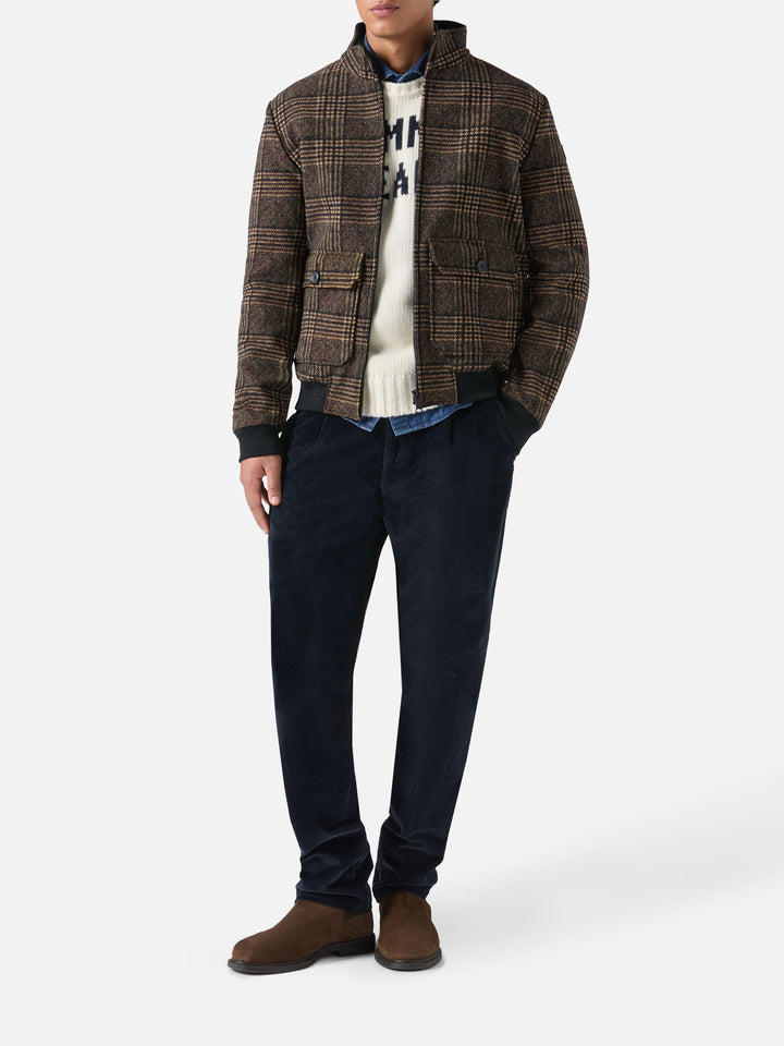 Thermojacke Byron mit Prince-of-Wales-Print