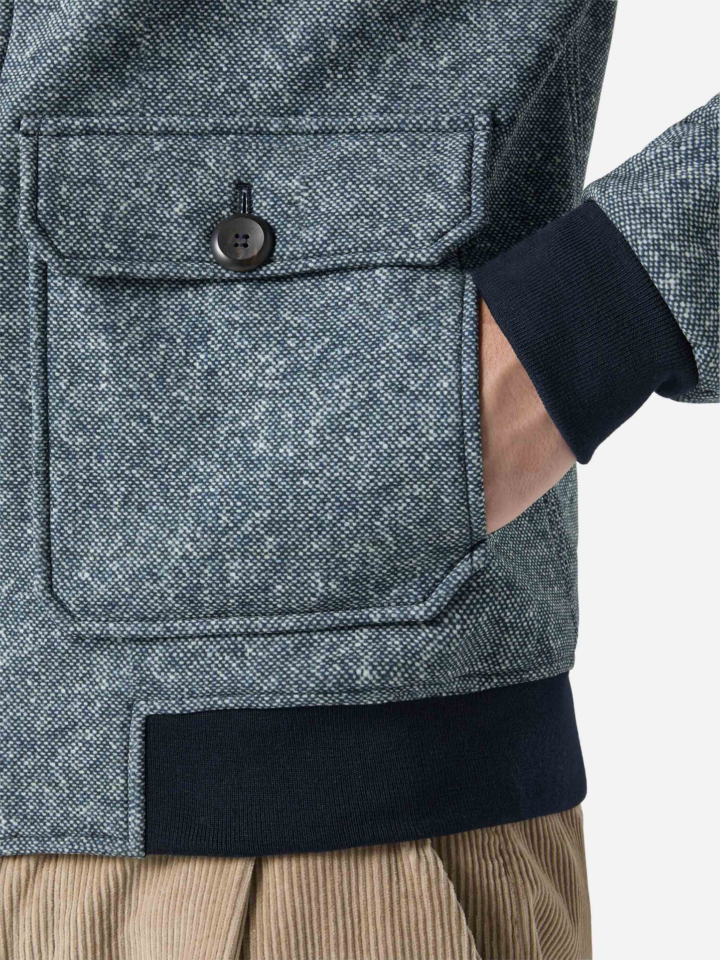 Giacca termica Byron blu melange