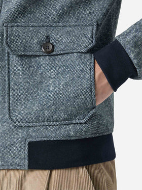 Giacca termica Byron blu melange