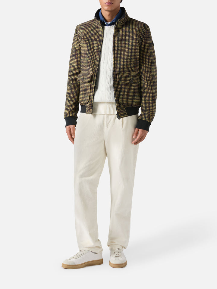 Thermojacke Byron mit Hühnerpiek-Print