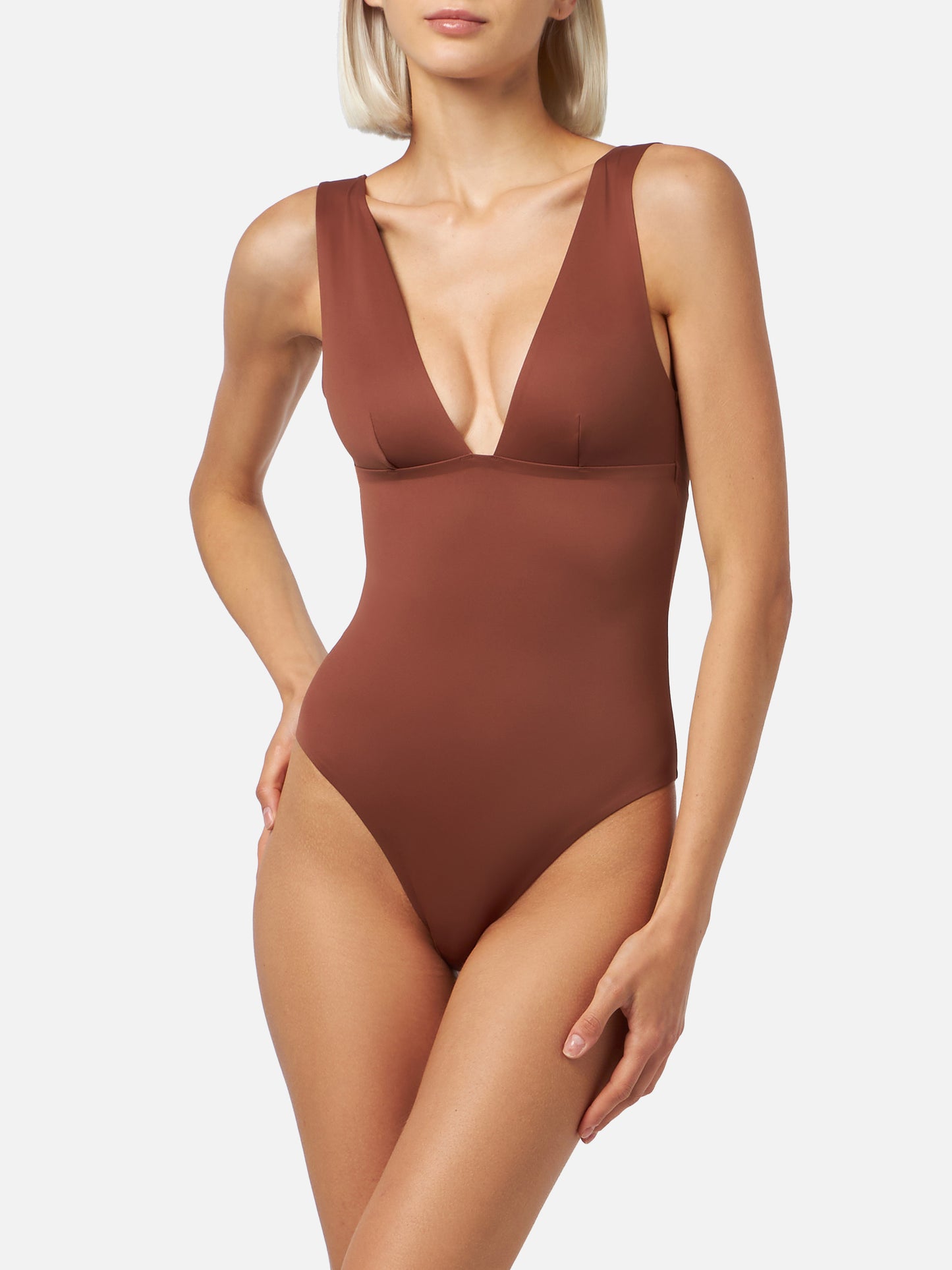 Calliope costume intero termosaldato marrone