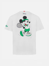 Schweres Baumwoll-T-Shirt Cameron für Jungen mit Mickey-Aufdruck auf der Rückseite und Tennisteam-Stickerei auf der Vorderseite | DISNEY SPECIAL EDITION