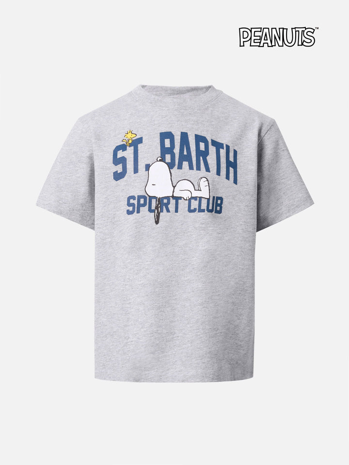 T-shirt Cameron in cotone grigio con stampa Snoopy St. Barth Sport Club | PEANUTS SPECIAL EDITION