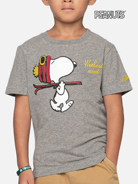 T-shirt da bambino con stampa e ricamo Snoopy | SNOOPY - EDIZIONE SPECIALE PEANUTS™