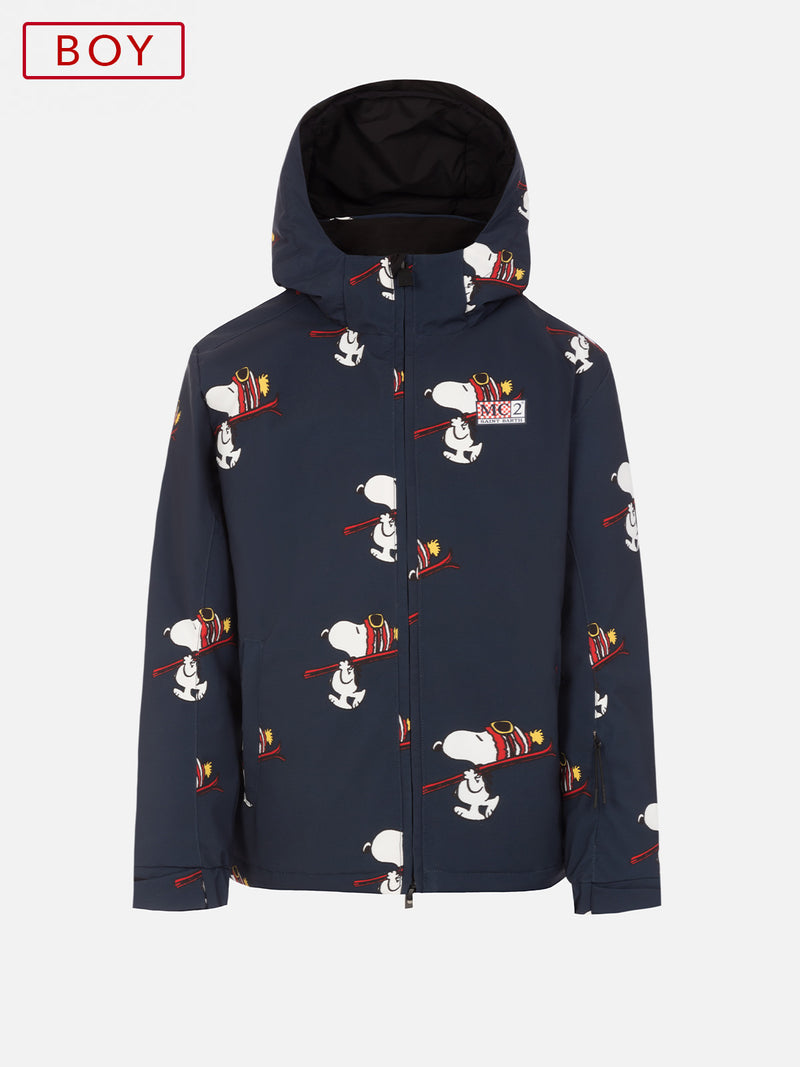 Blaue Jungenjacke Wildhorn mit Snoopy Ski Club-Aufdruck | SNOOPY PEANUTS SPECIAL EDITION