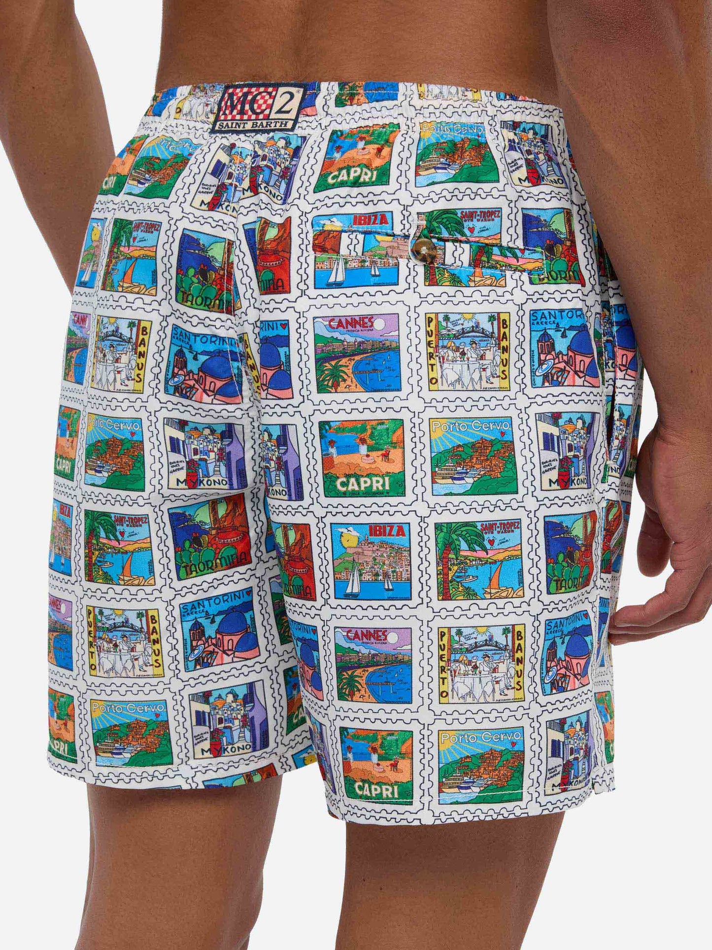 Badeshorts für Herren mit Sommerprint | ALESSANDRO ENRIQUEZ SONDERAUSGABE