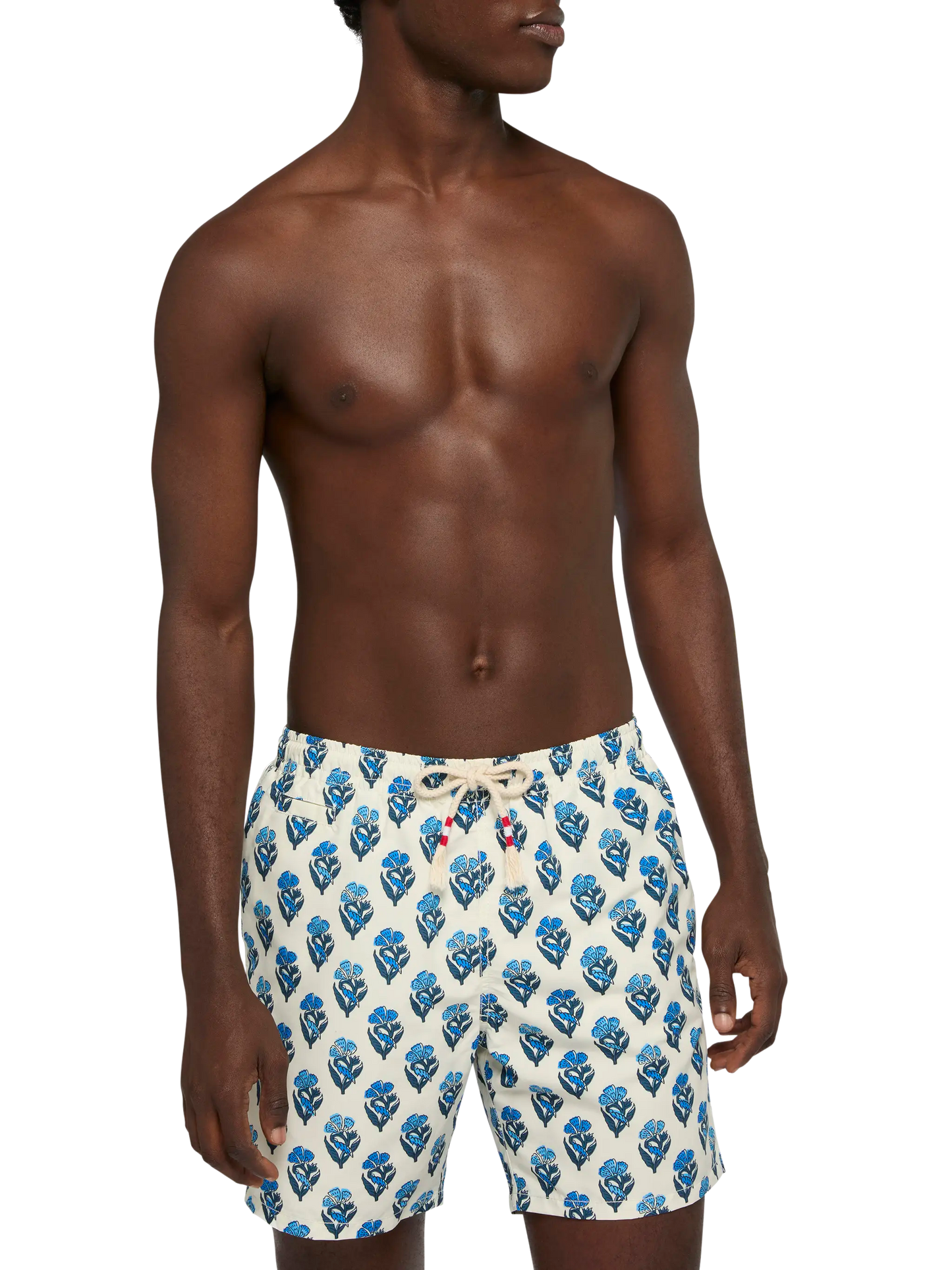 Mittellange Badeshorts Caprese mit Blumenprint