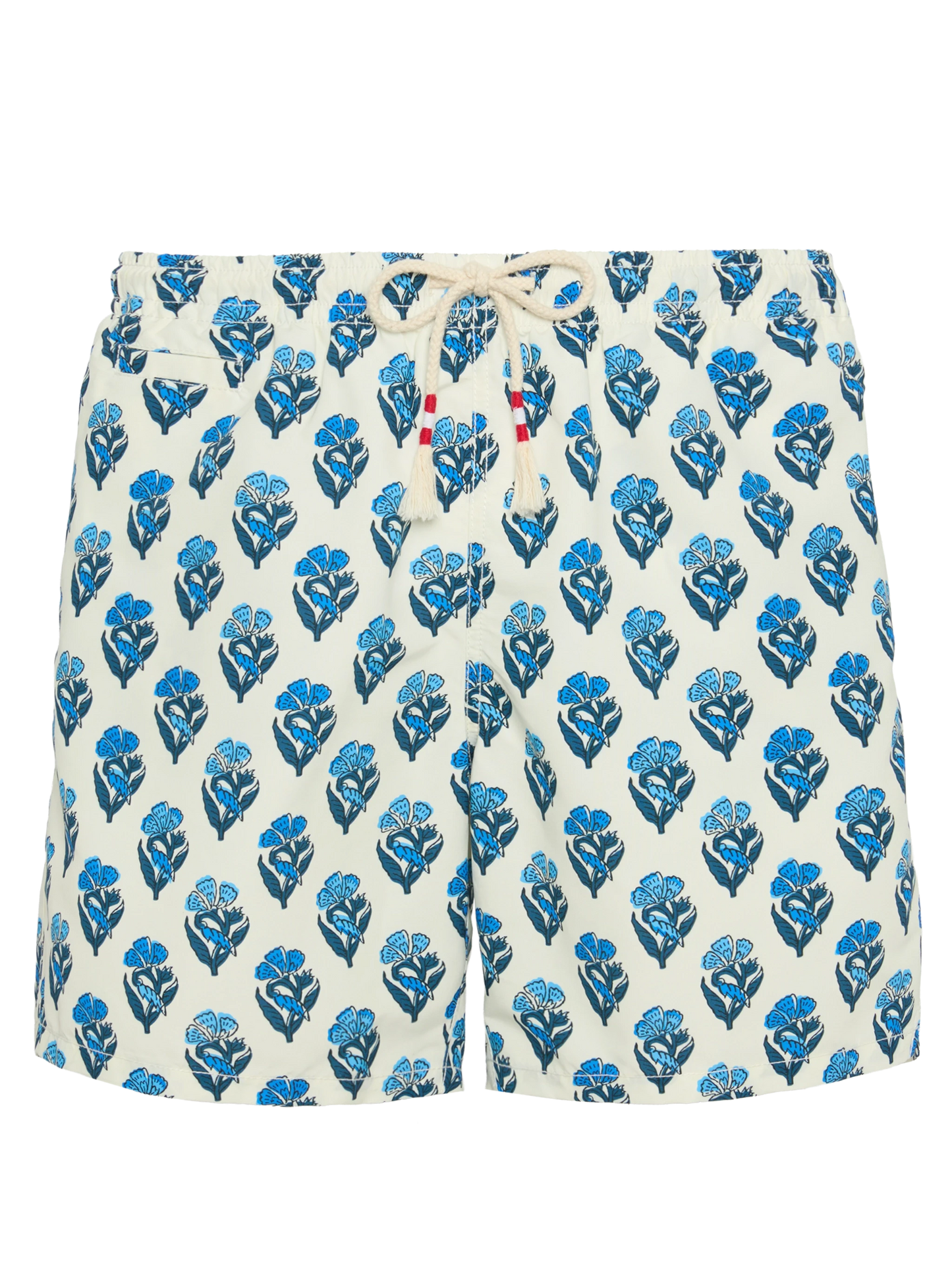 Mid-length swim-shorts Caprese with flower print - MC2 Saint Barth