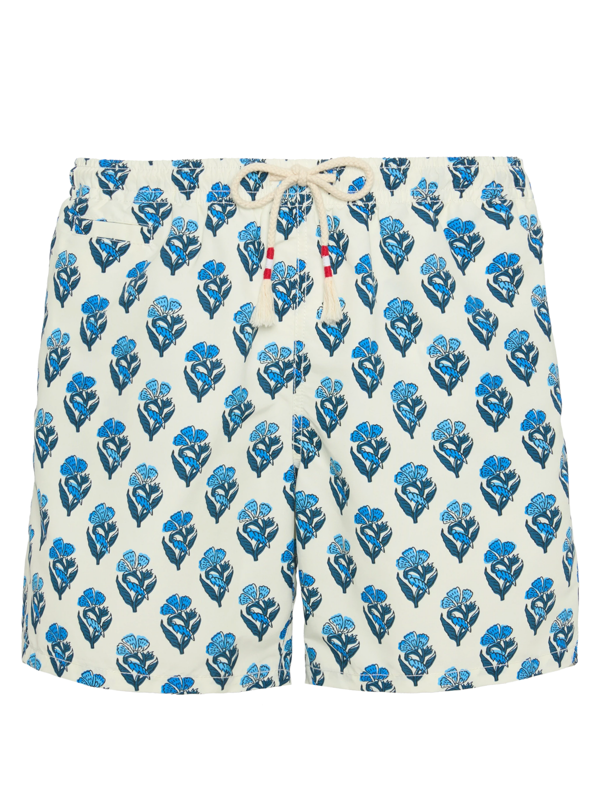 Mid-length swim-shorts Caprese with flower print - MC2 Saint Barth