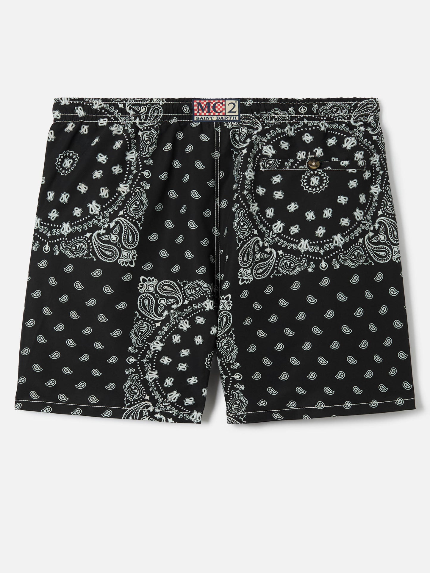 Caprese swim shorts with black bandana print