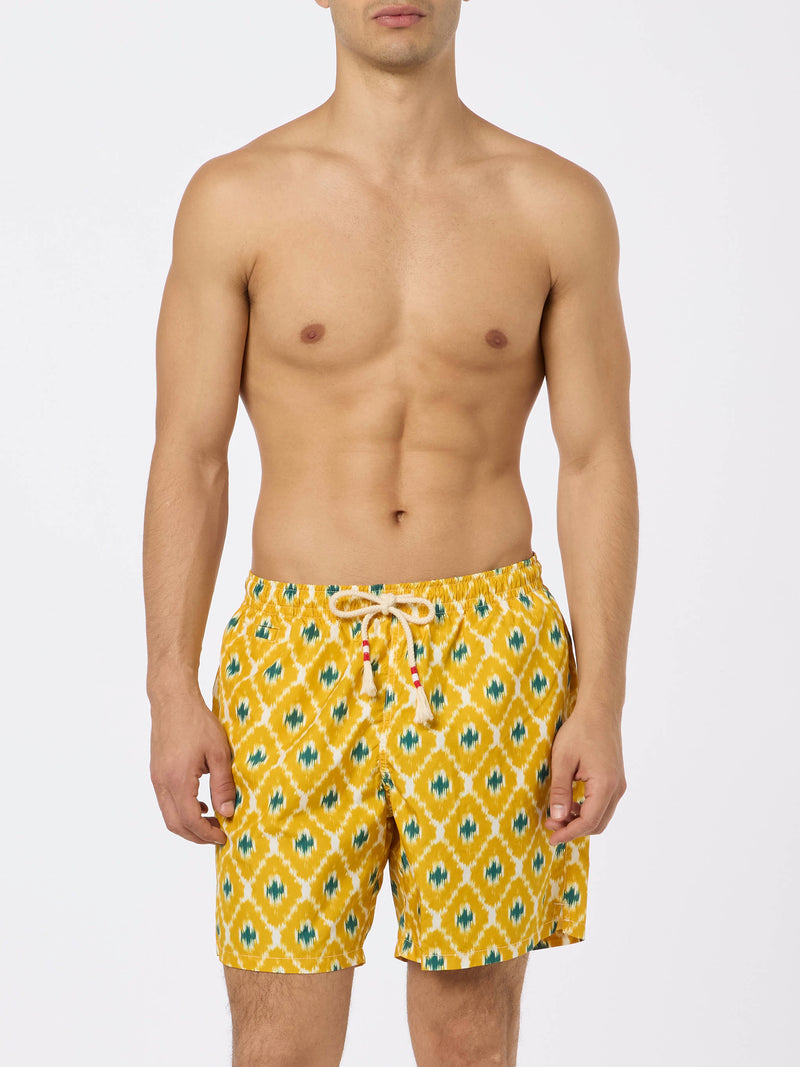 Man swim shorts with geometric print