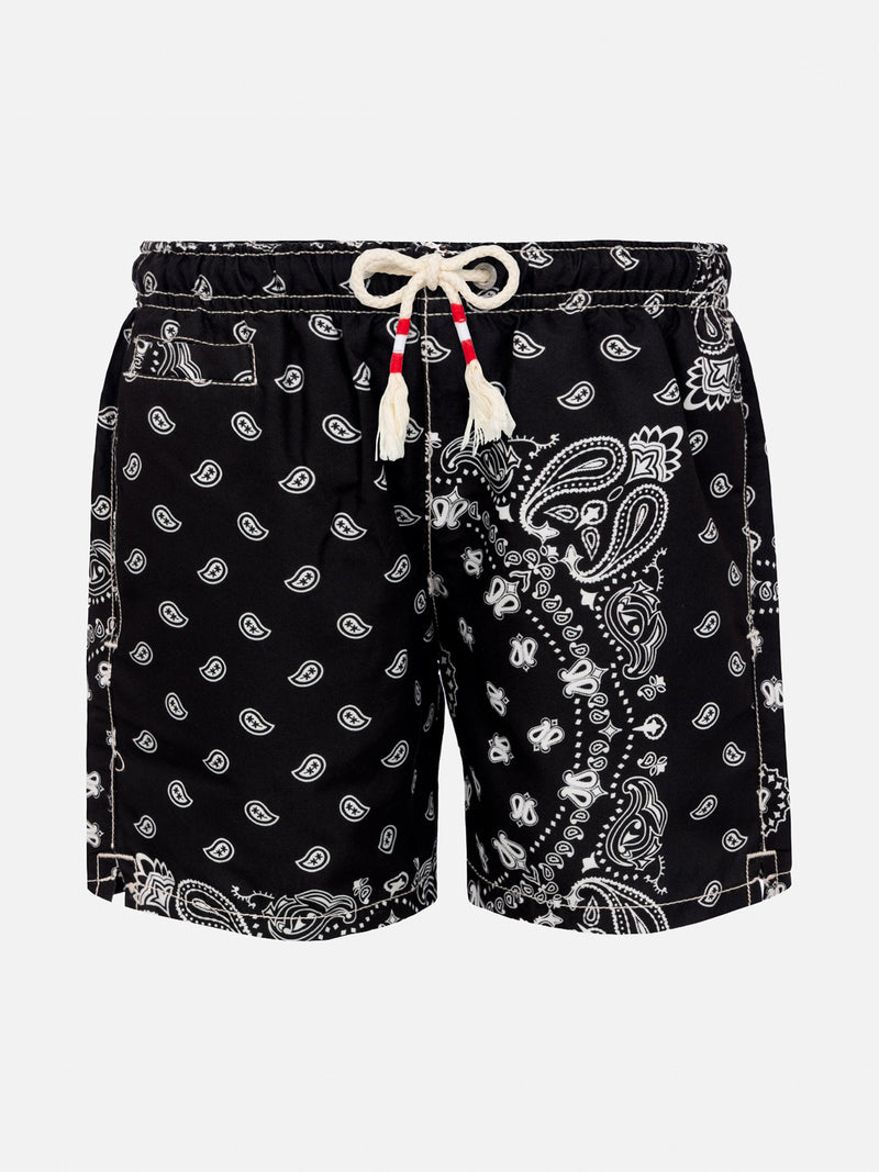 Badeshorts für Jungen mit Bandana-Print