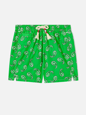 Badeshorts für Jungen mit Paisley-Print 