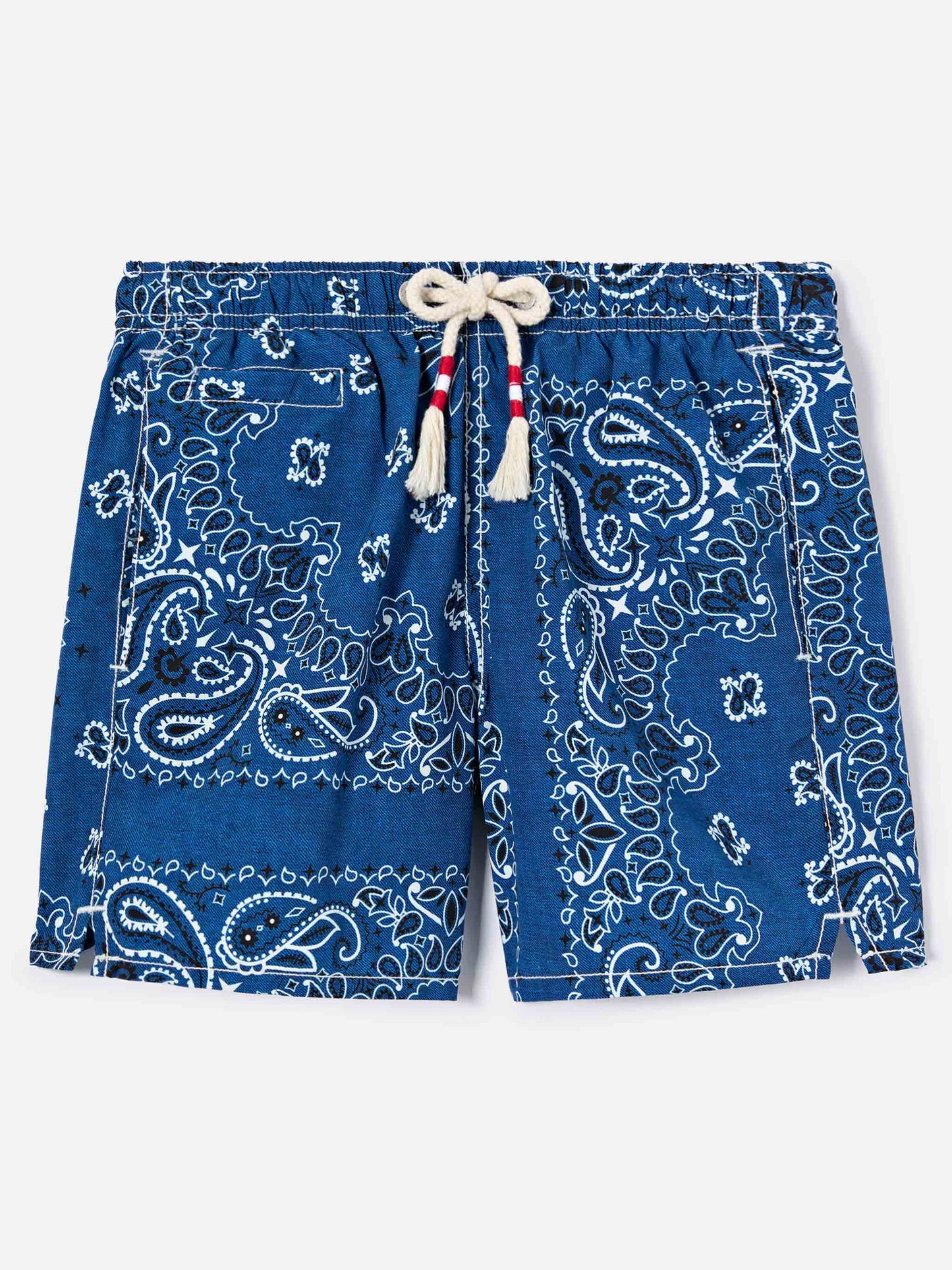 Costume Caprese Jr con stampa bandana blu navy