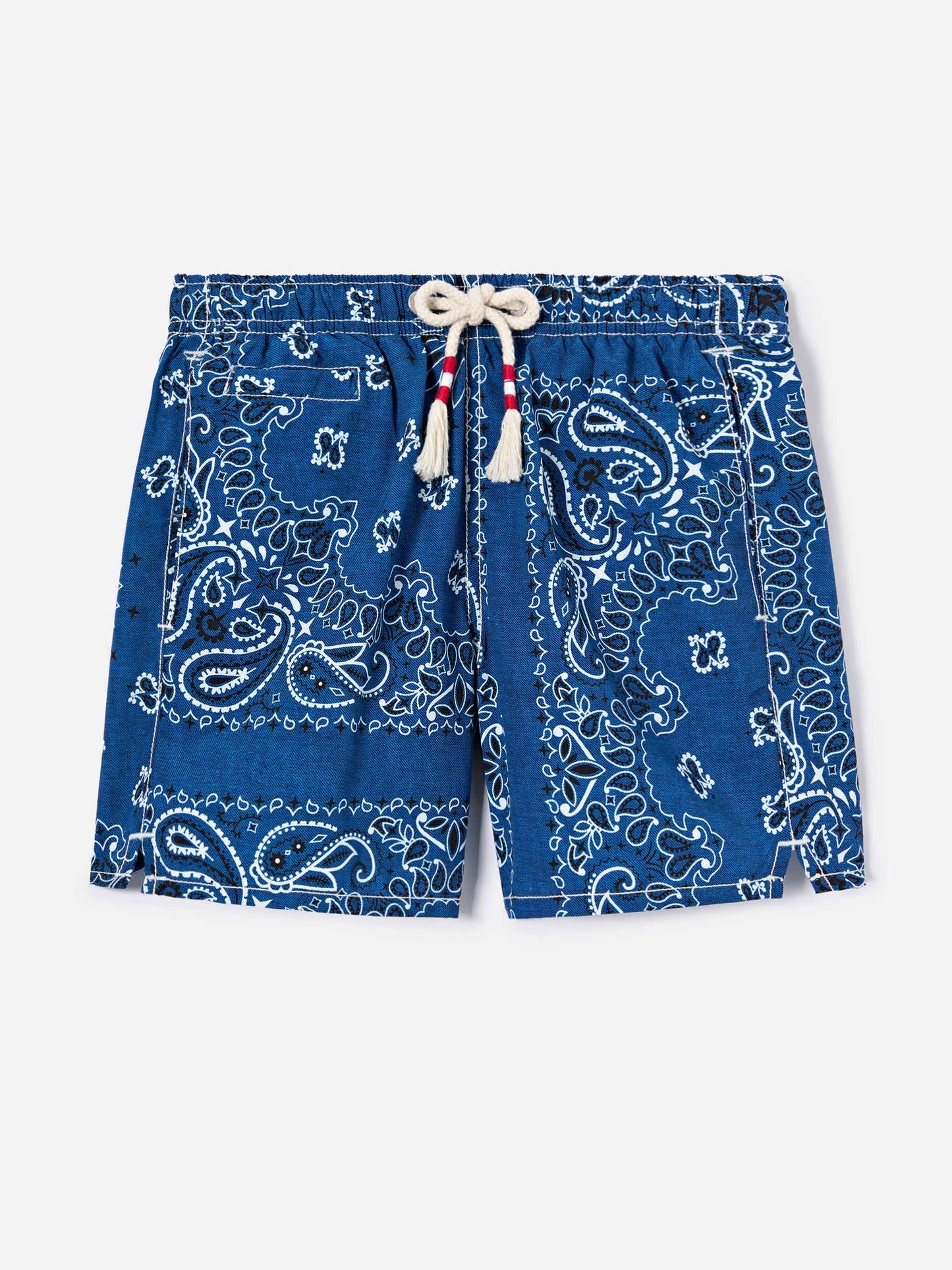 Costume Caprese Jr con stampa bandana blu navy