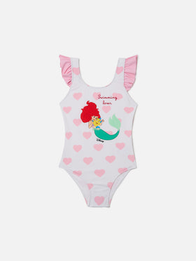 Costume intero Carol con stampa Ariel e cuori | Special Edition