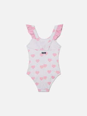 Costume intero Carol con stampa Ariel e cuori | Special Edition
