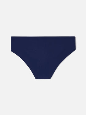 Slip de bain bleu marine uni Cayo 