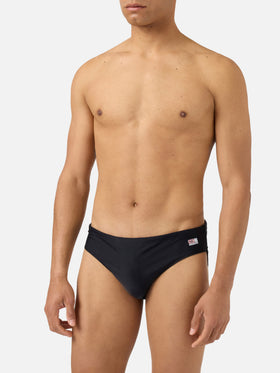 Cayo solid black swim briefs
