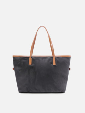 Schwarze City Bag aus Nylon in regulärer Größe 