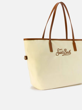 Borsa City regular bianca in nylon